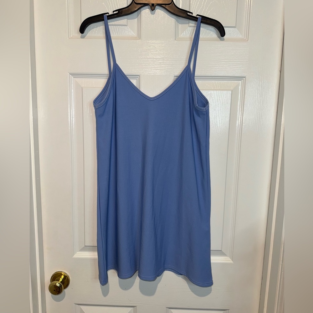 PrettyLittleThing Blue Shift Dress. Size 6